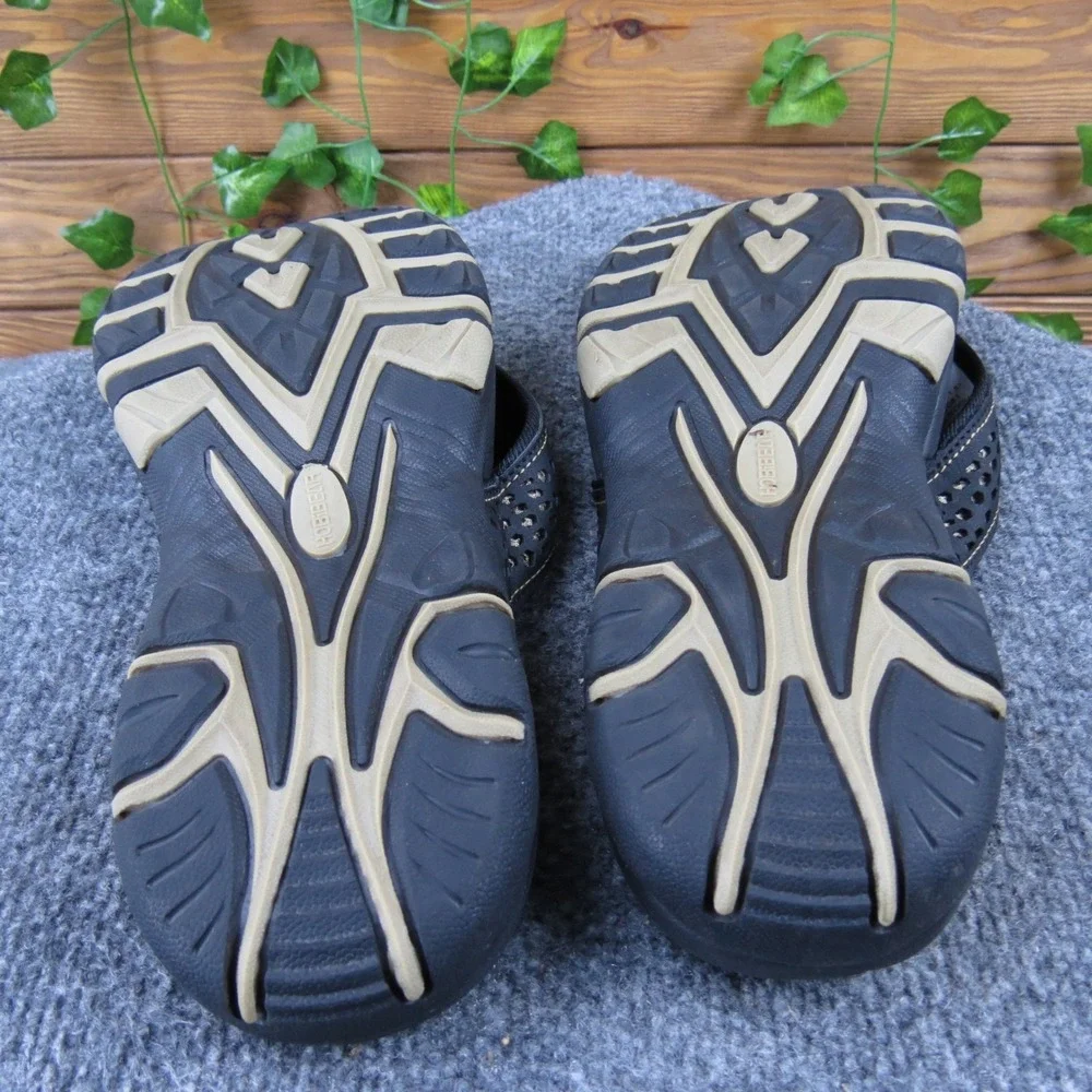 Hobibear Men's Black‎ Synthetic Flip Flops Size 46 Comfort Outdoor Sandals